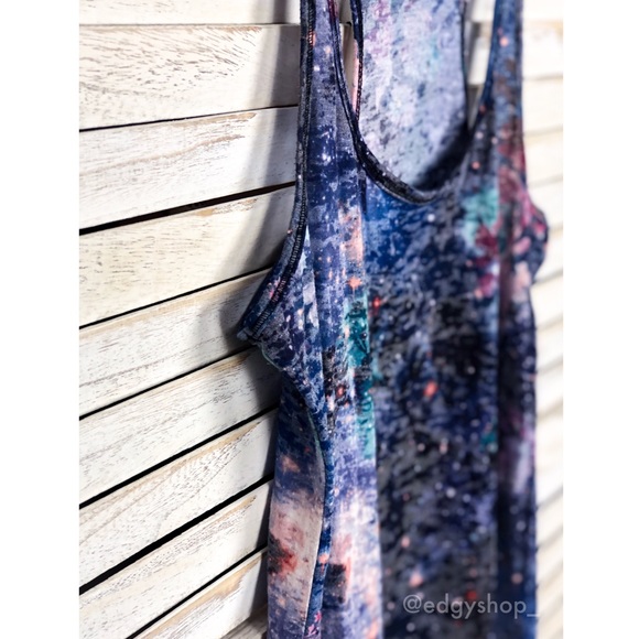 [dELiA*s] Galaxy Floral Burnout Tank Top - Picture 2 of 5